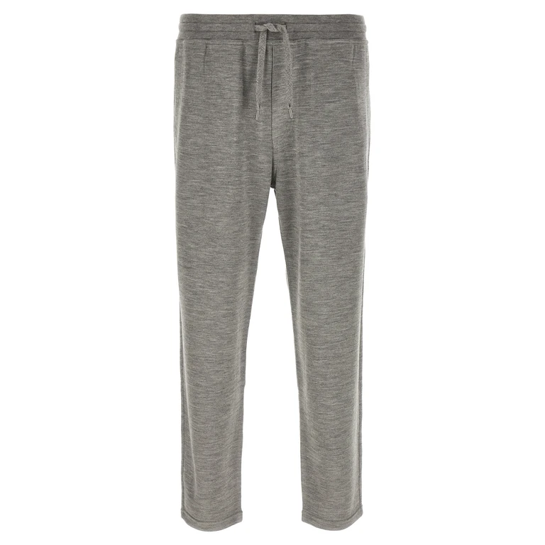 Brunello Cucinelli Gray Cashmere Joggers (workout Pants) - Men