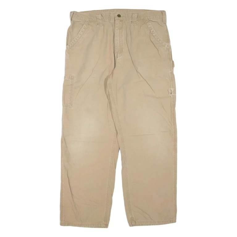 CARHARTT Mens Trousers Beige Regular Straight W38 L32