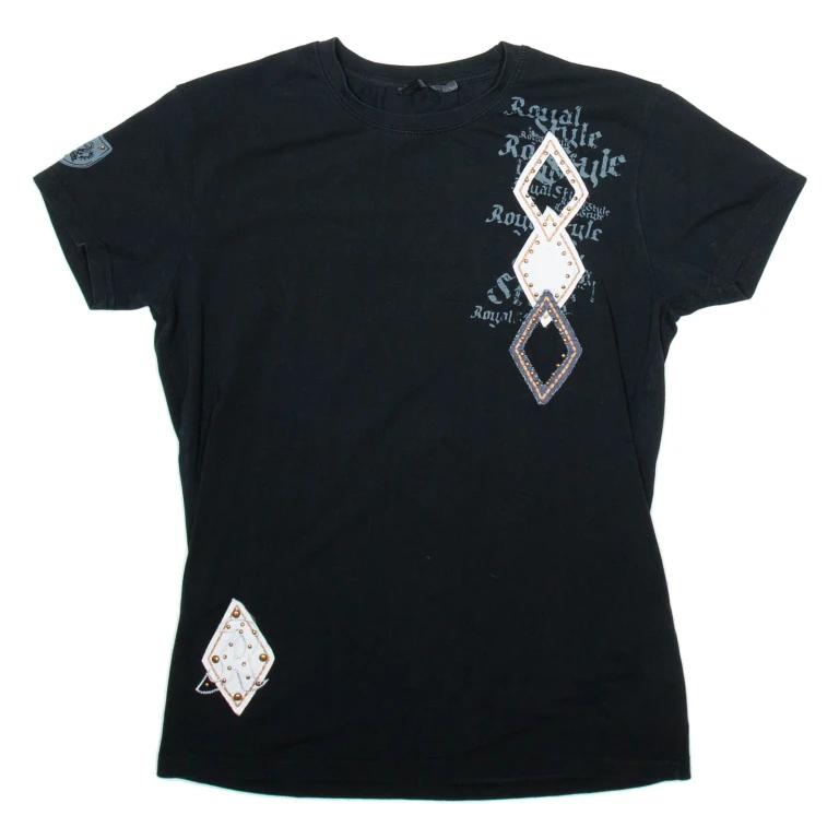 DANIEL STERN Womens T-Shirt Black L
