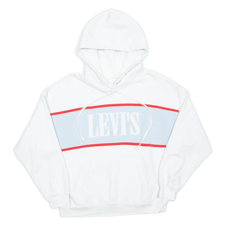 LEVI'S Womens White Hoodie XS