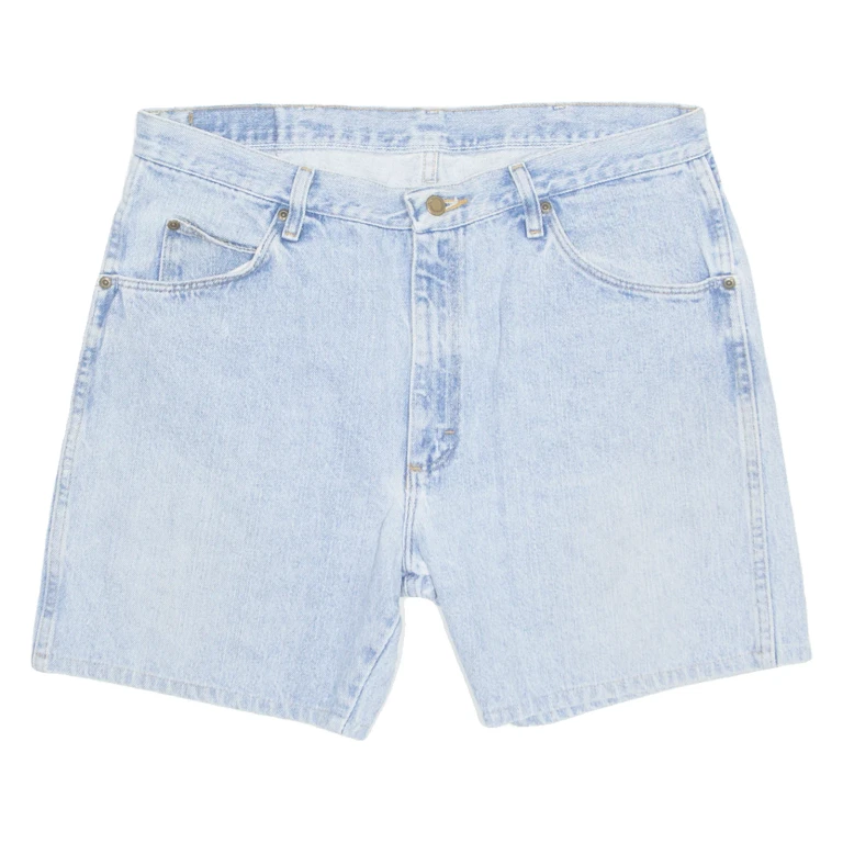 WRANGLER Mens Denim Shorts Blue L W36