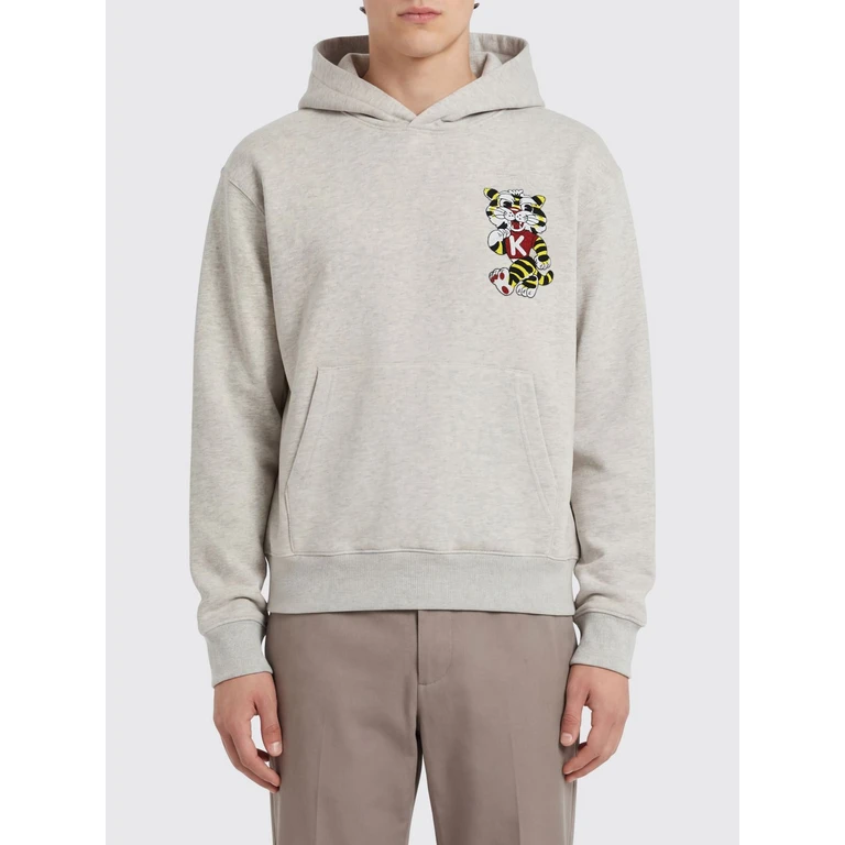 KENZO Sweatshirt Men color Grey (FG55HO2044MJ93)