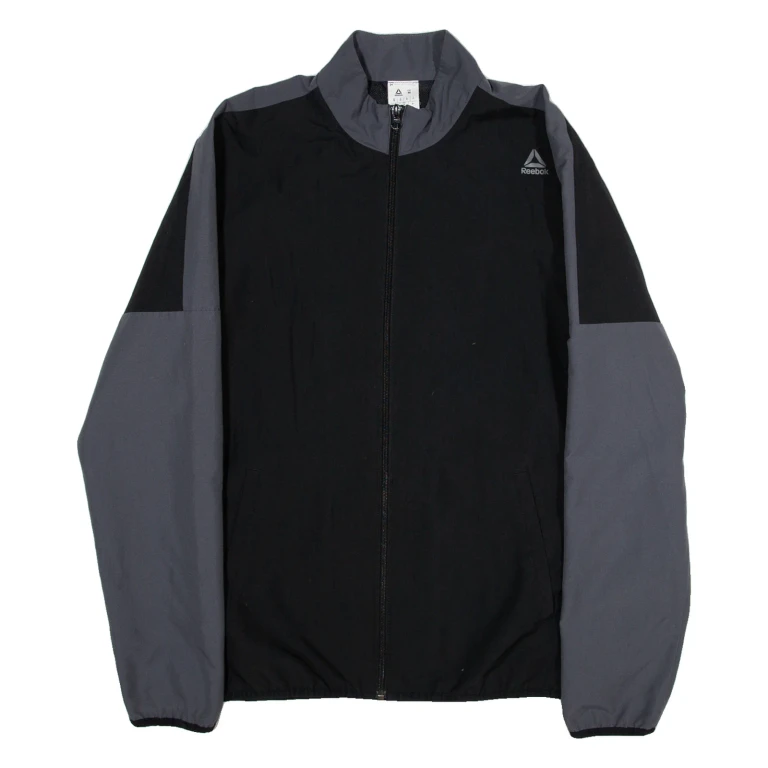 REEBOK Mesh Lined Mens Track Jacket Grey M