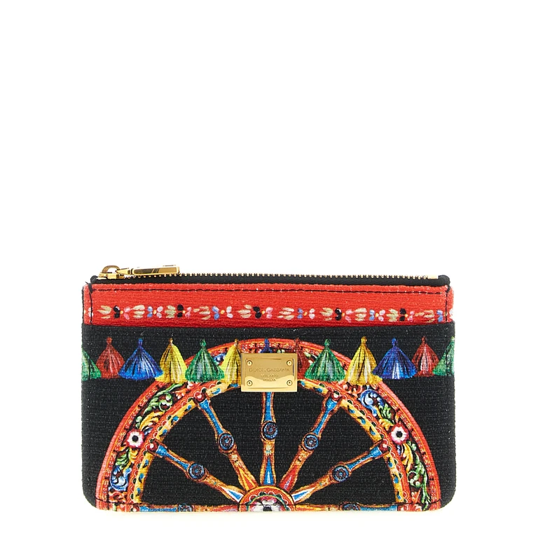 Dolce & Gabbana Multicolor Cotton Cardholder Accessory - Women