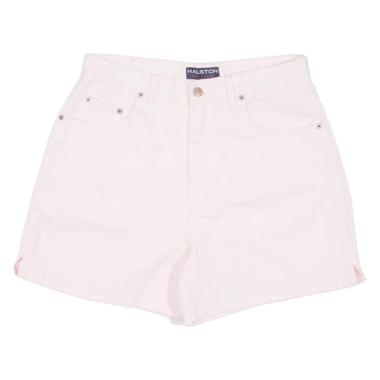 HALSTON JEANSWEAR Womens Denim Shorts Pink M W31