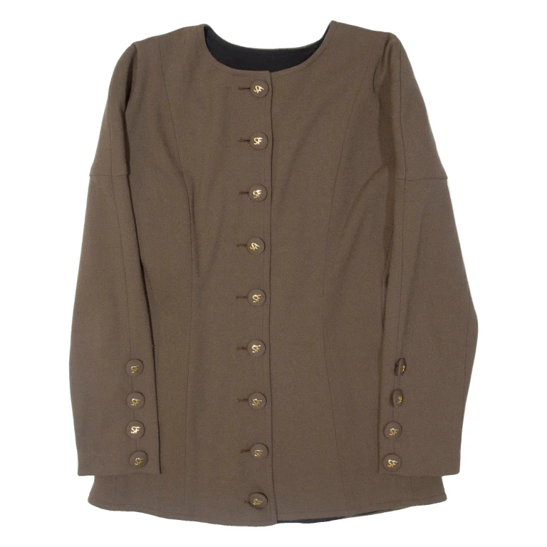 SONIA FARES Womens Jacket Green S