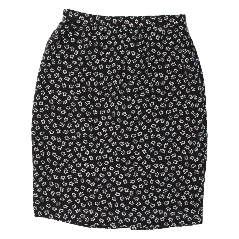 LIZ CLAIREBORNE Womens Pencil Skirt Black Knee Length Floral M