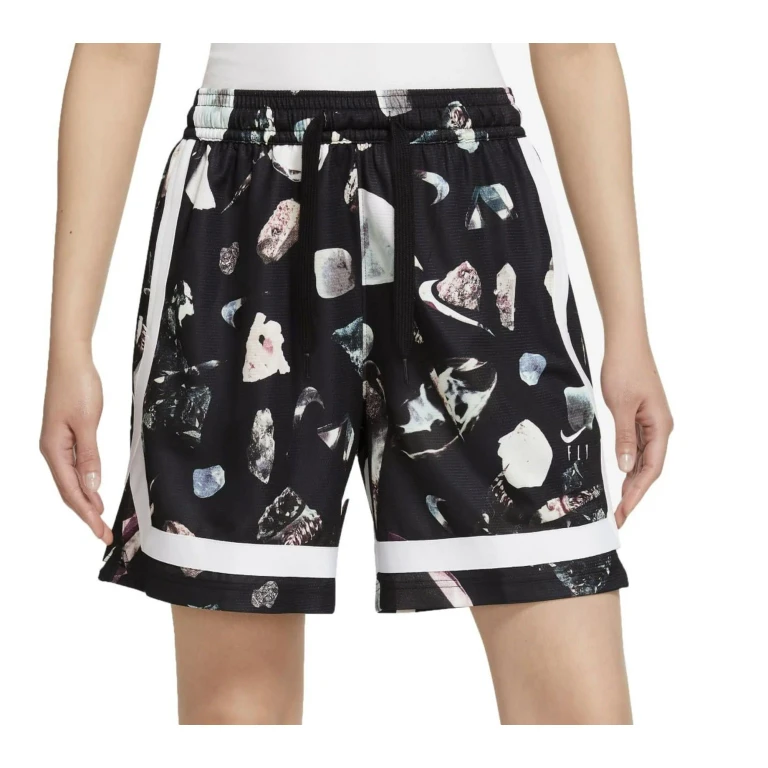 Women's Fly Crossover Printed Basketball Shorts Reflective Shorts