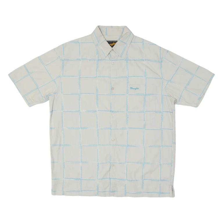 WRANGLER Mens Shirt Grey 90s Check L
