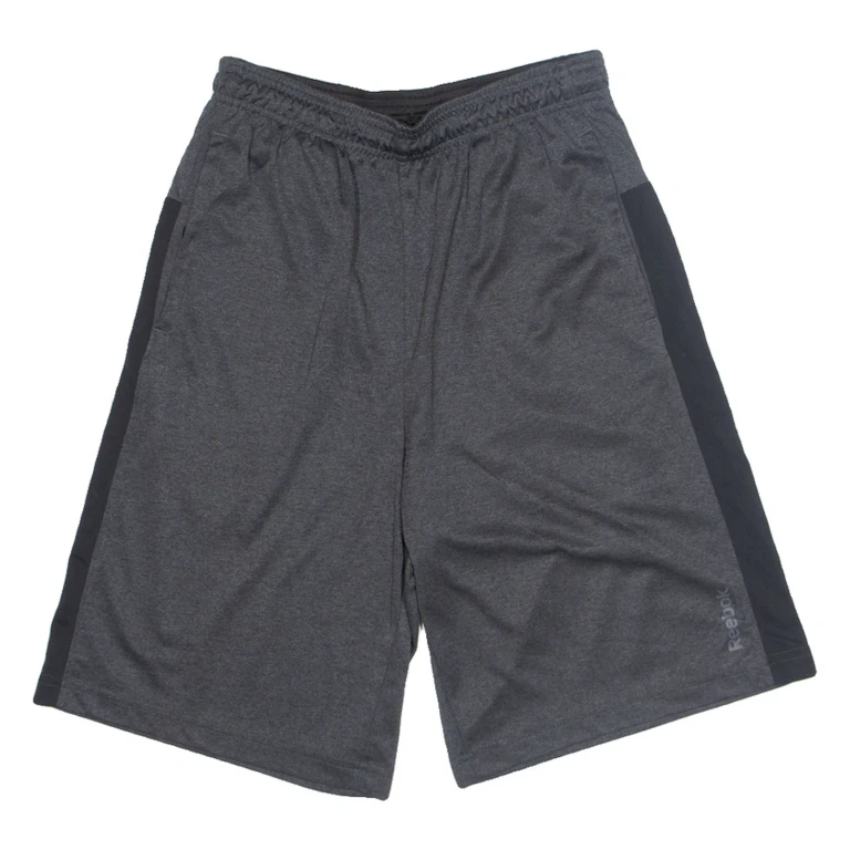 REEBOK Mens Sports Shorts Grey Relaxed S W26