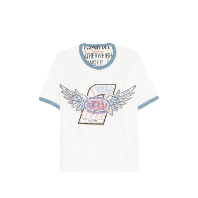 Secnd Slf Graphic-print Ringer T-shirt