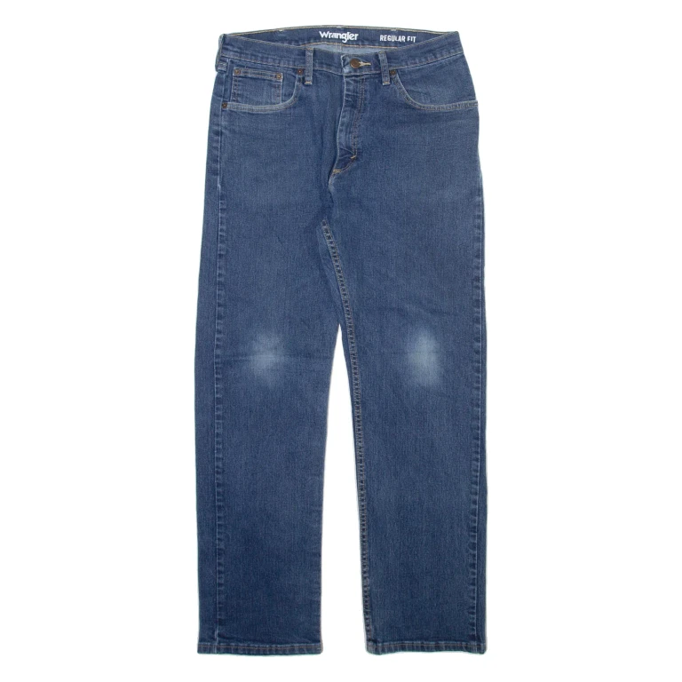 WRANGLER Mens Jeans Blue Regular Straight W33 L30