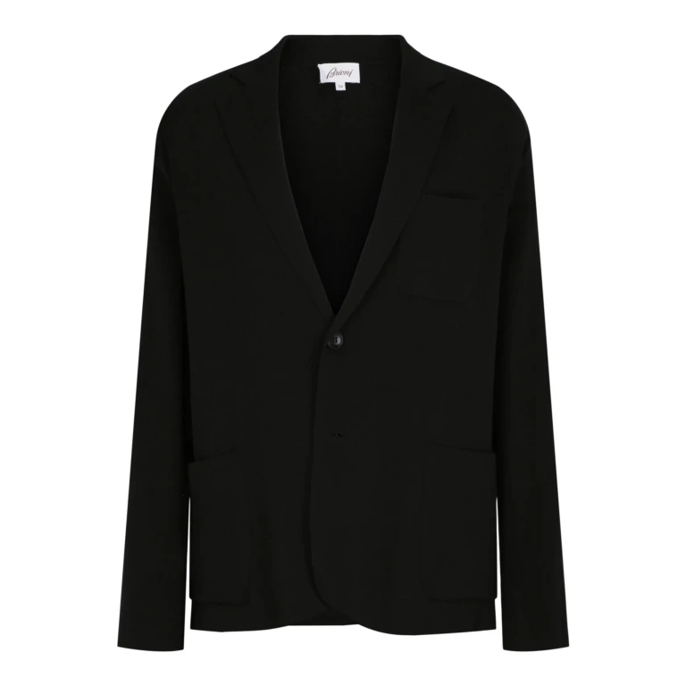 Knit Single-Breasted Blazer