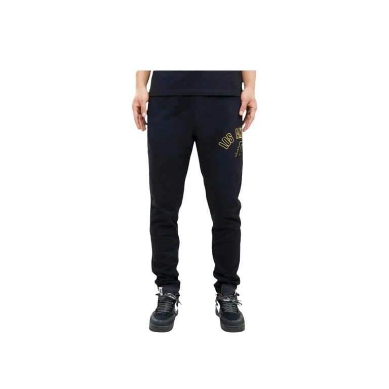 NBA Los Angeles Lakers Stacked Logo Men Sweatpants Black
