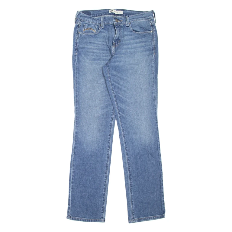 LEVI'S 505 Womens Jeans Blue Regular Straight Stone Wash W27 L32