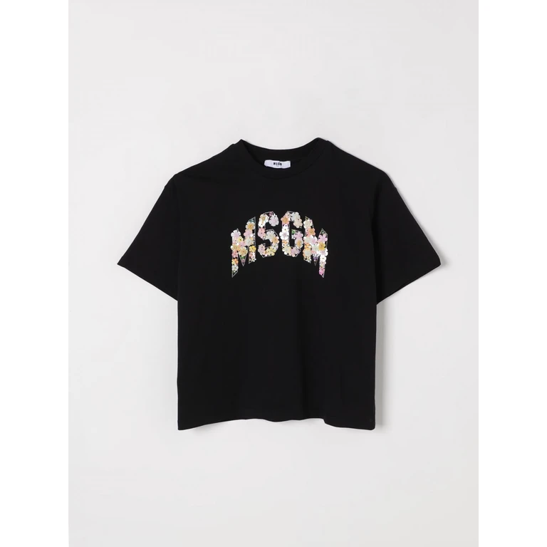 MSGM KIDS T-Shirt Kids color Black (S5MSJGTH105110)