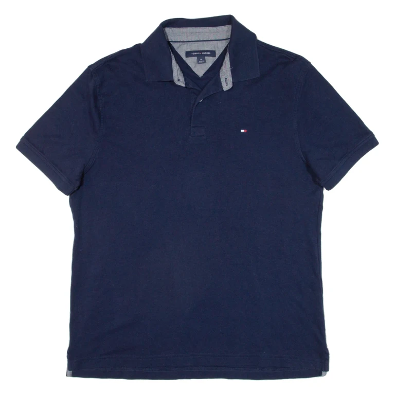 TOMMY HILFIGER Mens Polo Shirt Blue M
