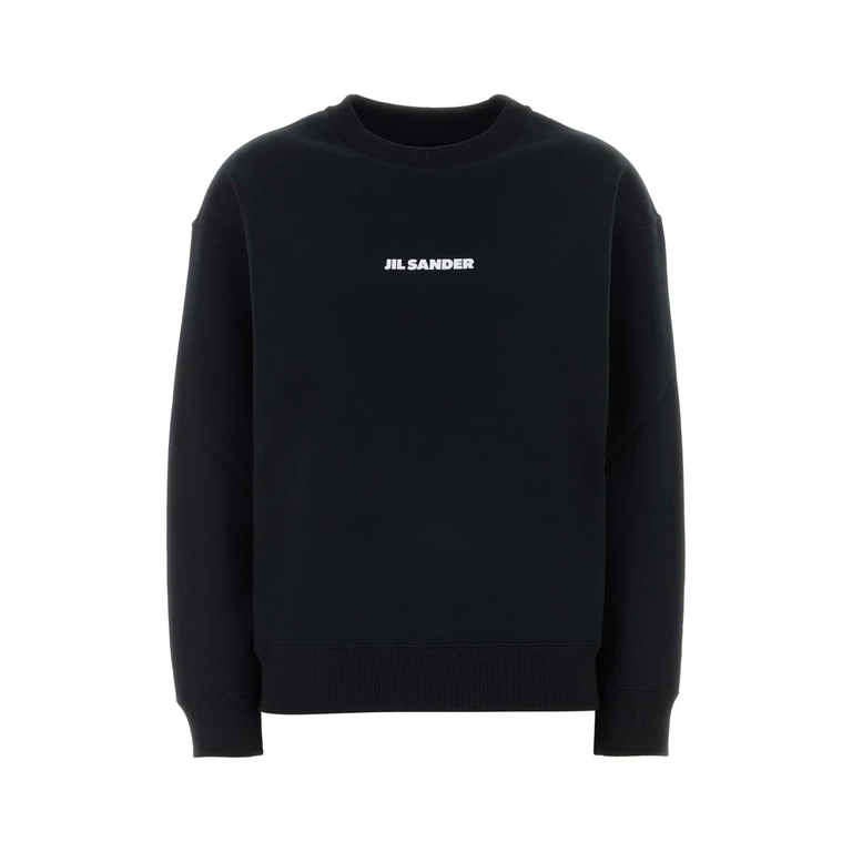 Jil Sander Black Cotton Sweatshirt Exterior: Felpe - Women