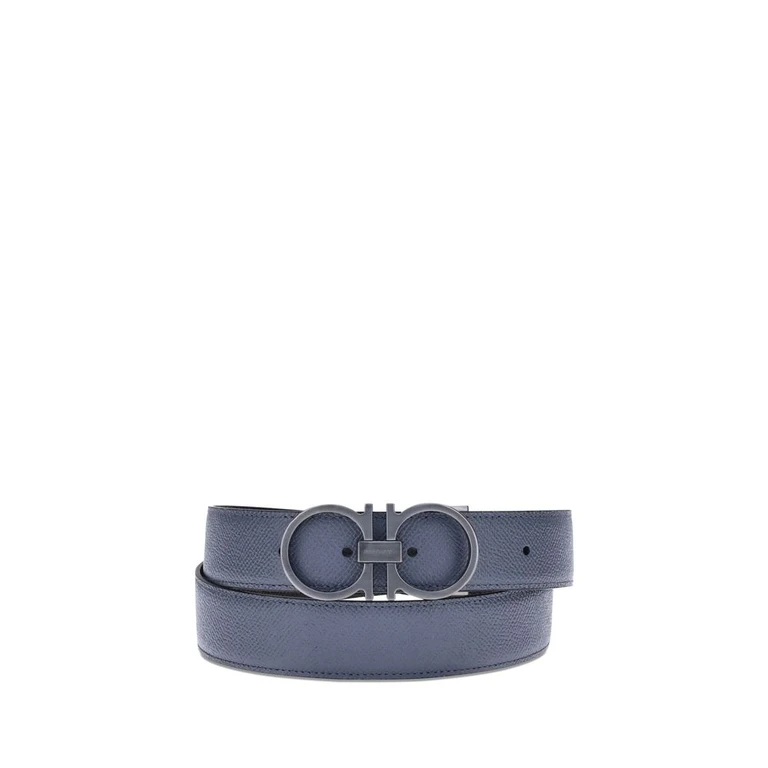 Blue Calf Leather Bos Taurus Regular Belt - Men