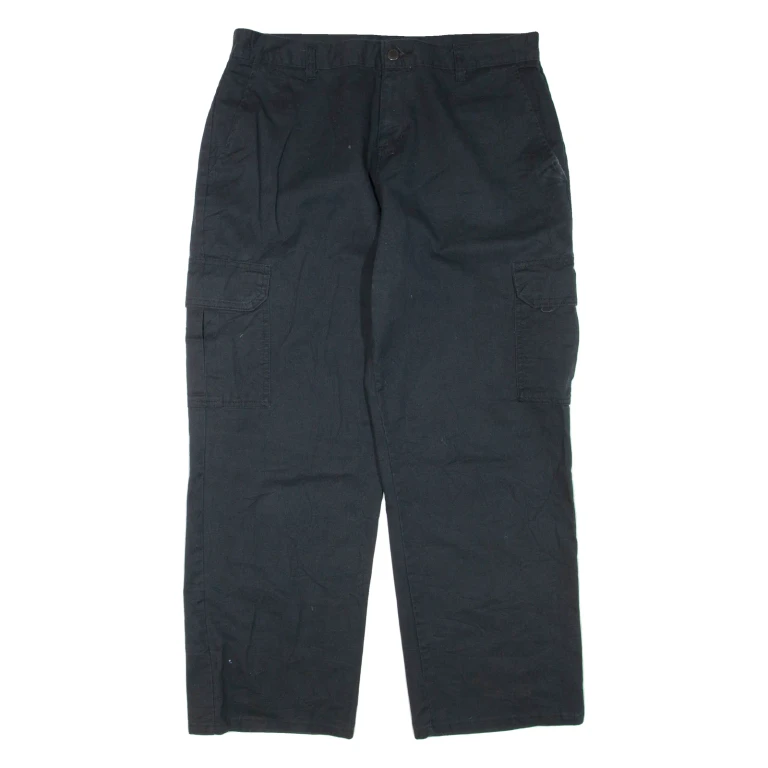 DICKIES Cargo Mens Trousers Black Regular Straight W34 L30