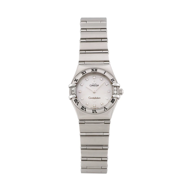 Pre-owned Omega Women's Constellation 22mm Stainless Steel Wristwatch - 1566.76