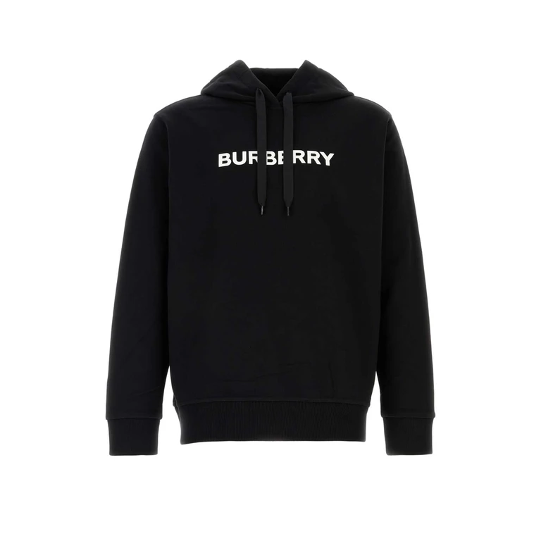 Burberry Black Cotton Sweatshirt Exterior: Felpe - Men
