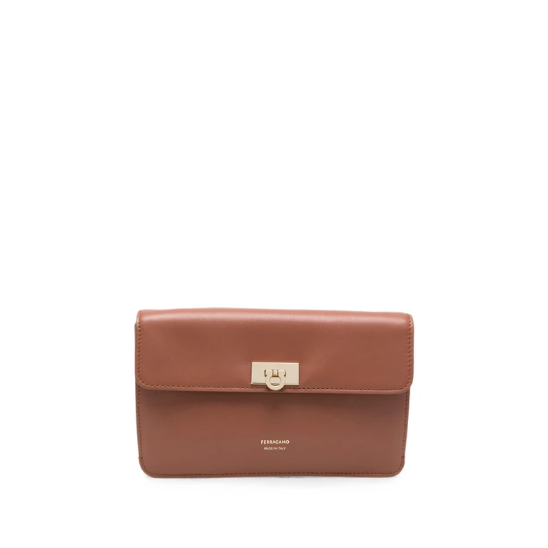 Ferragamo Gancini Logo-detail Clutch Bag