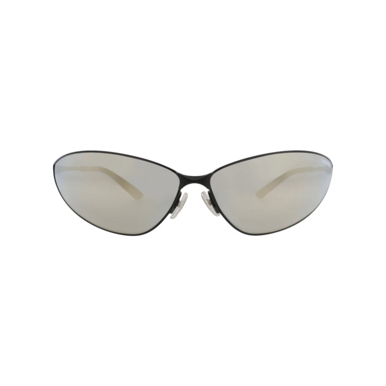 Shield-Frame Metal Sunglasses