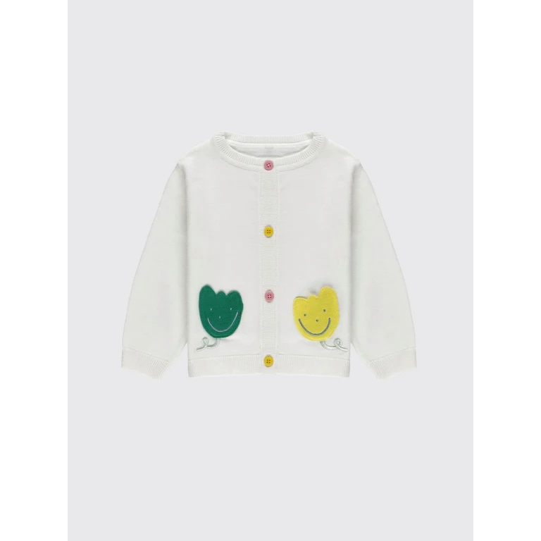 Boy's Cotton Cardigan with All-Over Floral Embroidery (TY9120BZ1876101)
