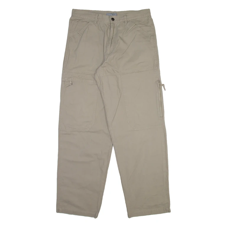 TAL Mens Trousers Beige Relaxed Straight W32 L32