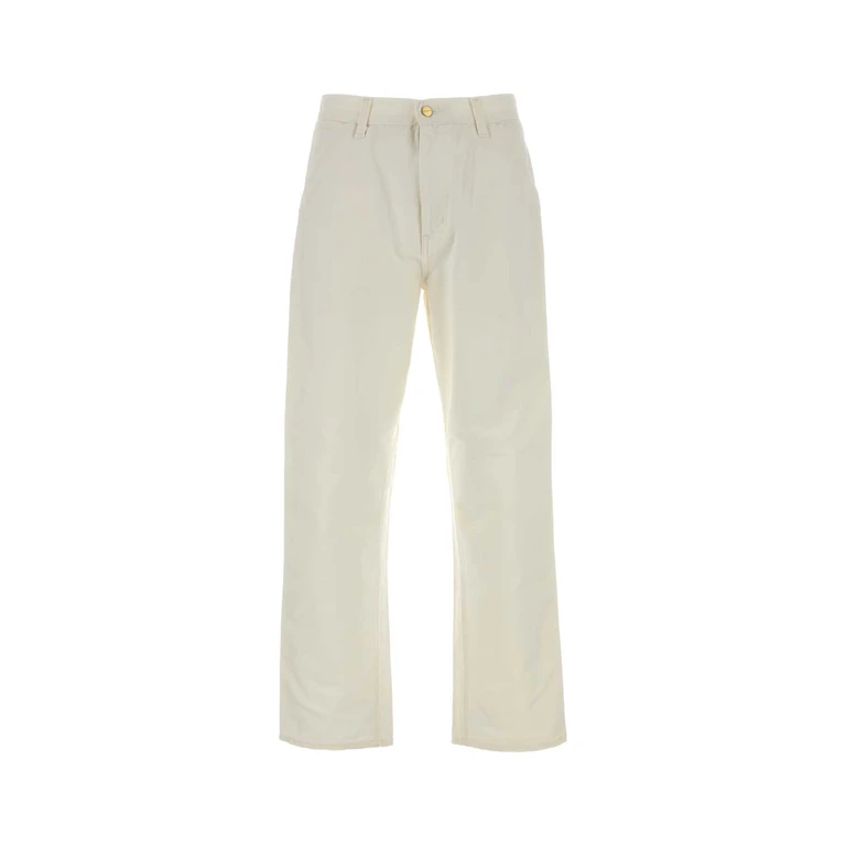 Carhartt Wip Caramel Cotton Single Knee Pant Hamiltonbrown Pantaloni - Unisex