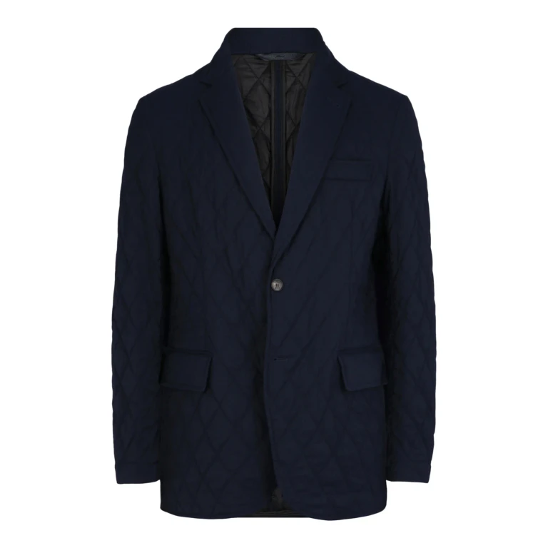 Single-Breasted Quilted Blazer