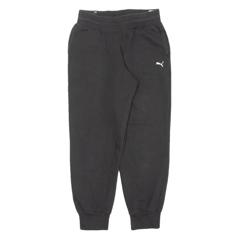 PUMA Womens Joggers Black Tapered XS W25 L27