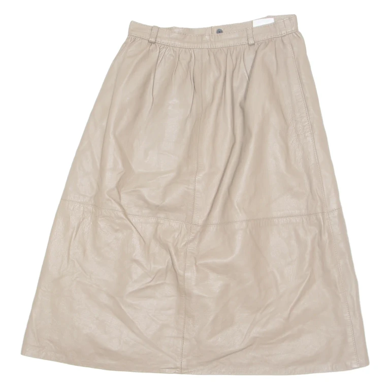 Womens Maxi Skirt Brown Knee Length XS