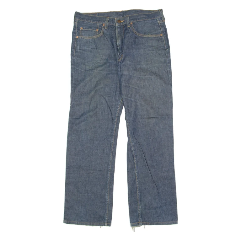 LEVI'S 524 Mens Jeans Blue Regular Straight Raw W36 L29