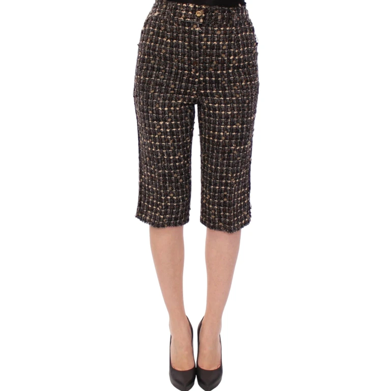Dolce & Gabbana Multicolor Wool Shorts Pants - Women
