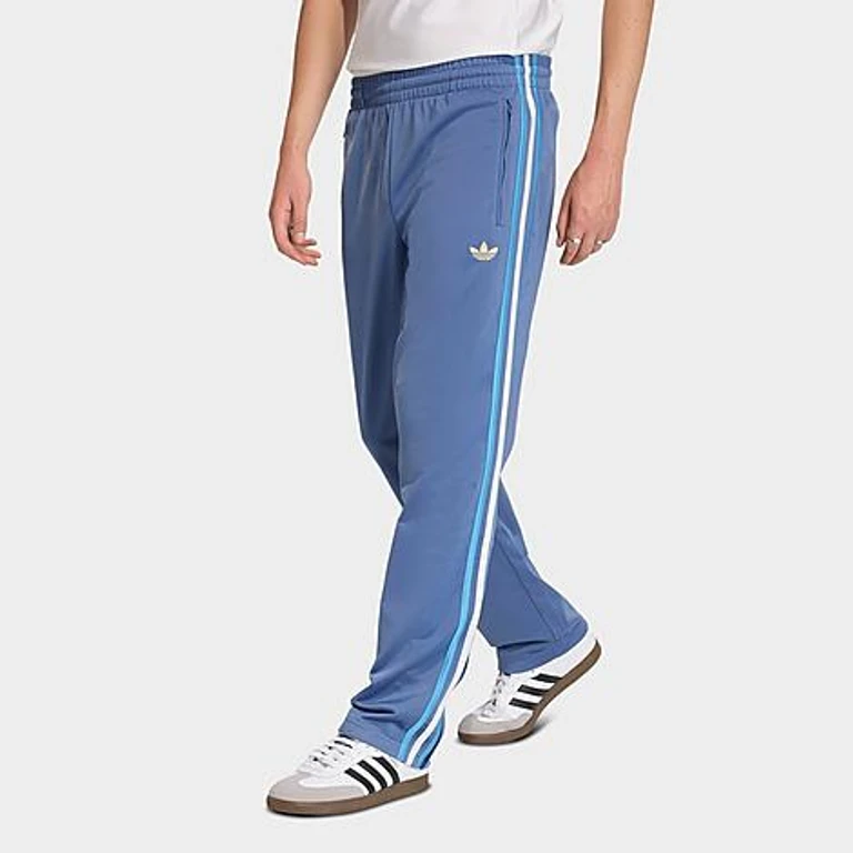 adidas Men's Originals adicolor Firebird Track Pants in Crew Blue/Light Blue/White Size: XS