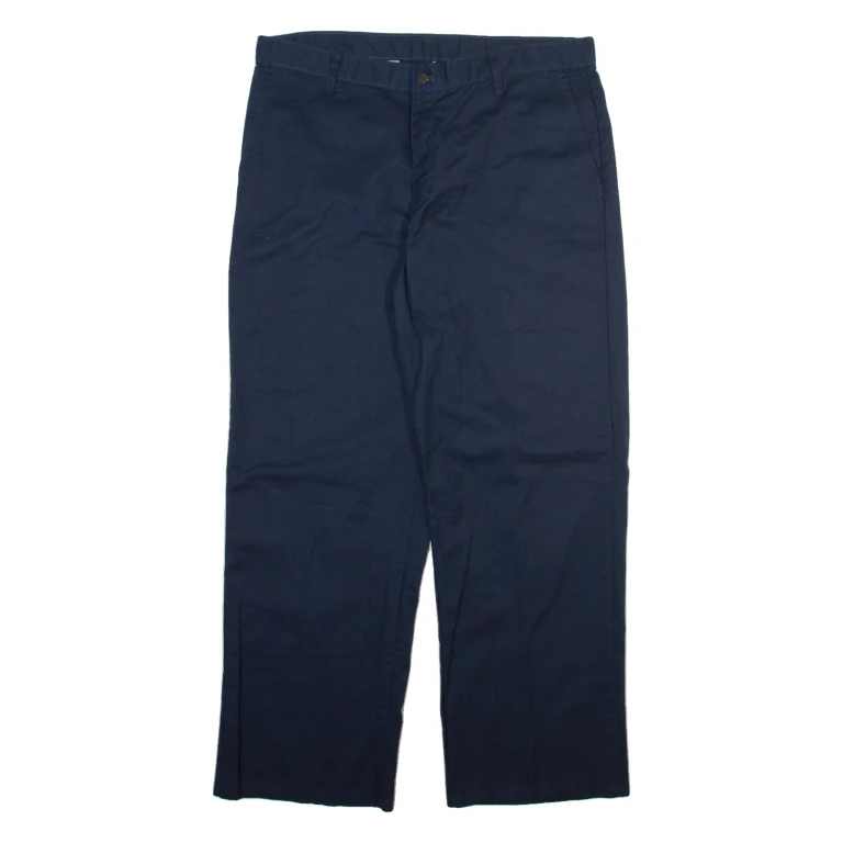 DICKIES Mens Trousers Blue Regular Straight W36 L29