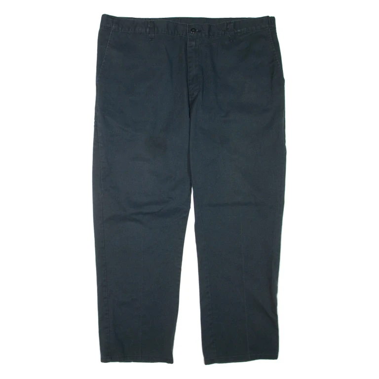 DICKIES Mens Trousers Black Regular Tapered W40 L30