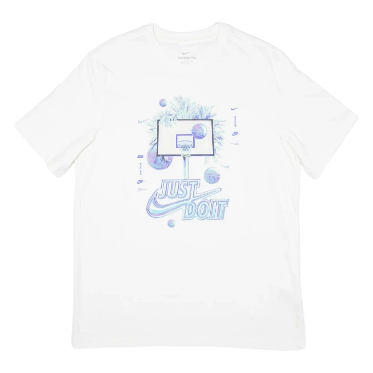 NIKE Womens T-Shirt White L