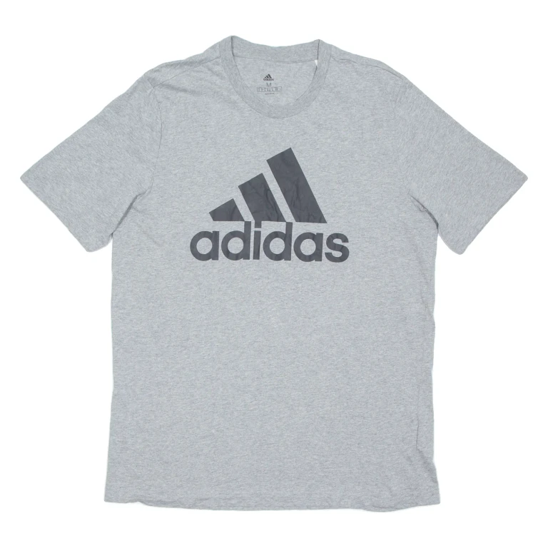 ADIDAS Mens T-Shirt Grey M