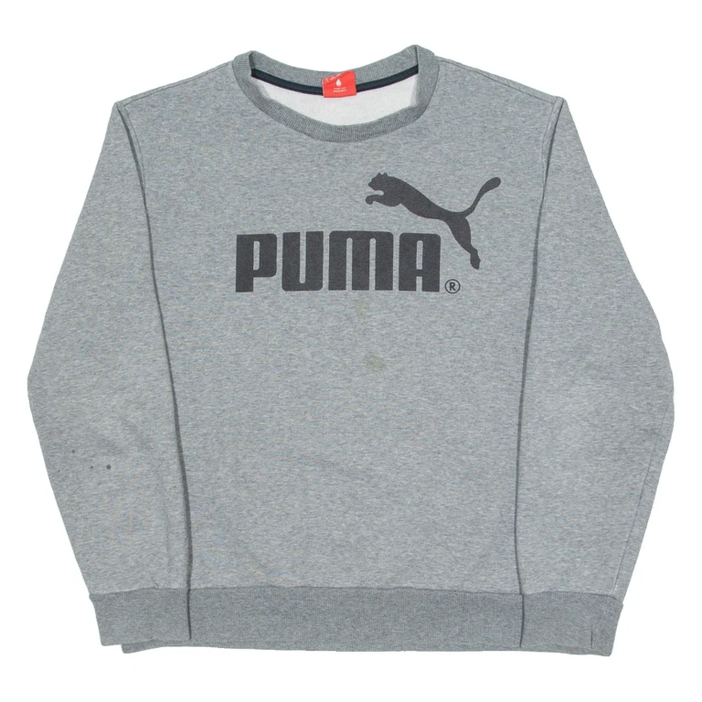 PUMA Mens Sweatshirt Grey L