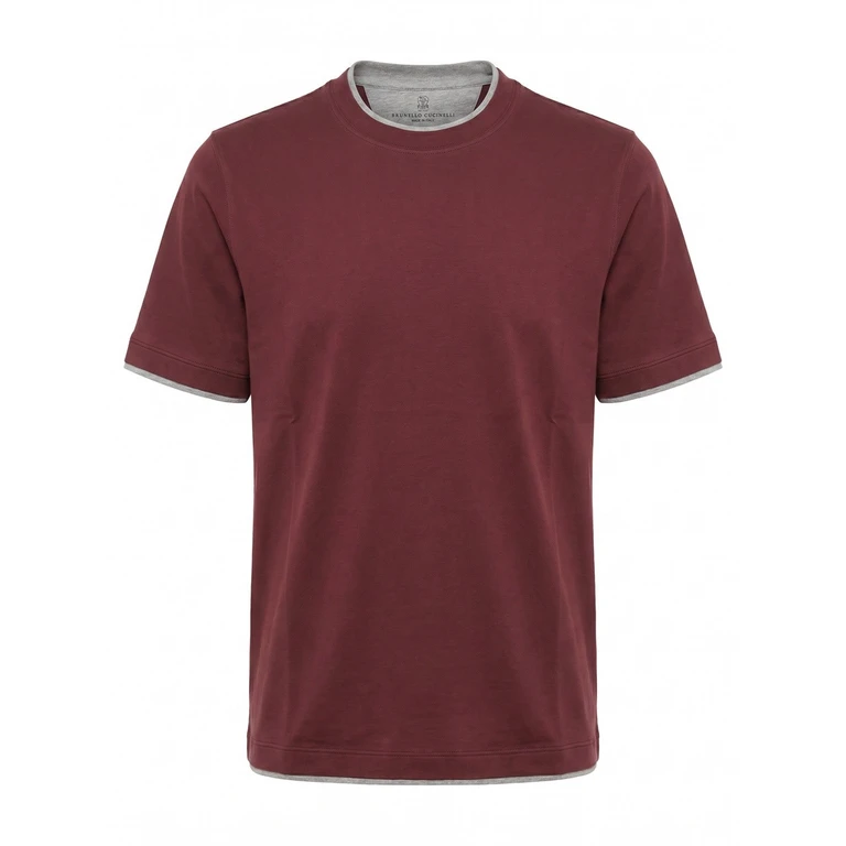 Brunello Cucinelli T-Shirt With Faux-Layering (M0B137427)