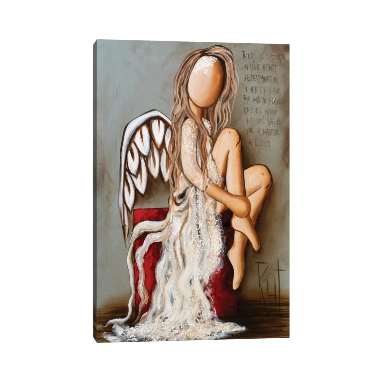 There Is Strength In Her by Ruth's Angels - Canvas Gallery Wrap