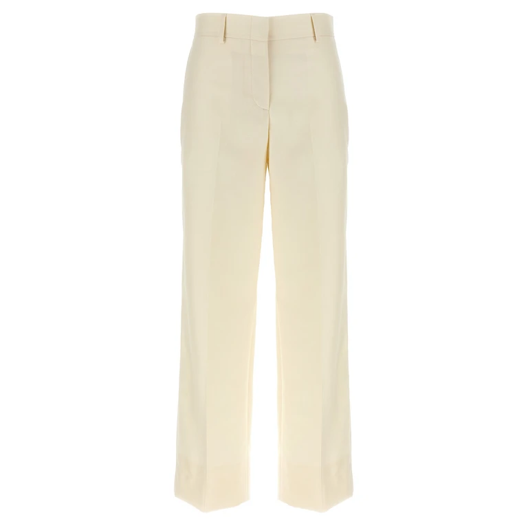 Brioni White Wool Dress Pants - Women