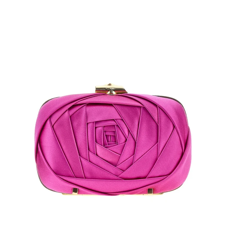 'Rose Vivier' satin clutch Woman One Size