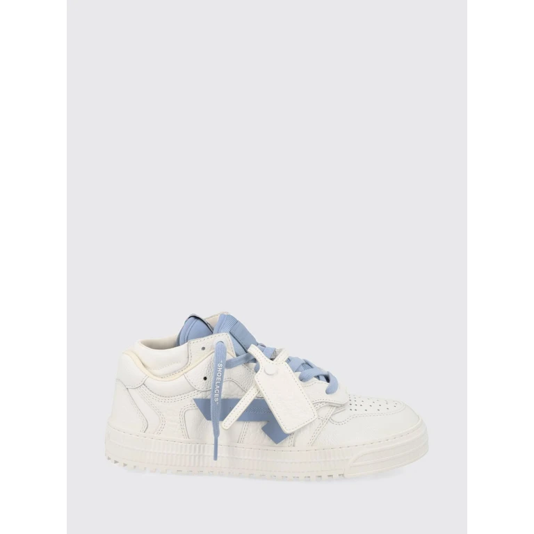 Off-White Arrow Low-Top Sneakers in Grained Leather with Perforated Toe (M244S6L001044A)