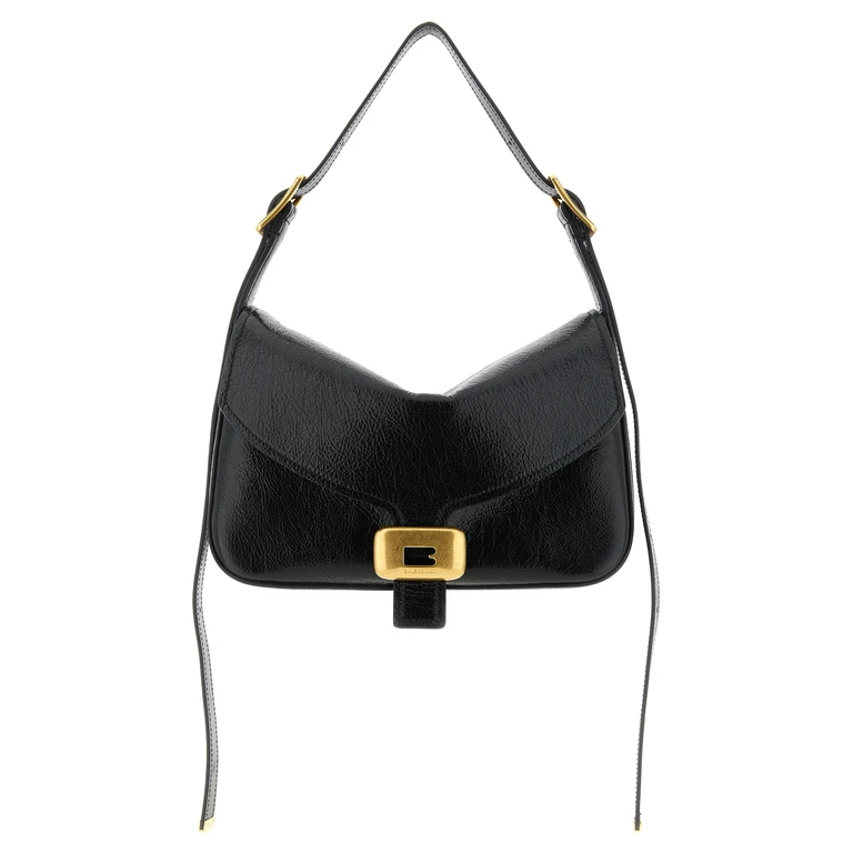 Balenciaga Black Lamb Leather Shoulder Bag - Women