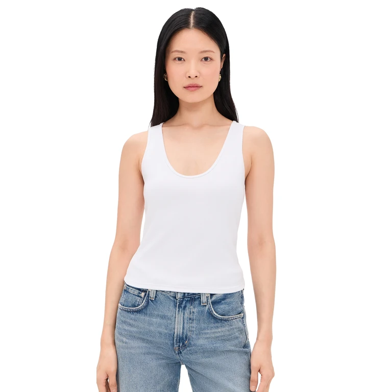 PAIGE Bali Tank Top White S