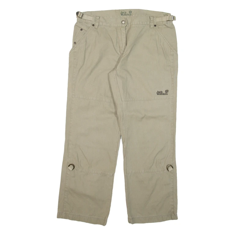 JACK WOLFSKIN Womens Trousers Beige Regular Straight W37 L29